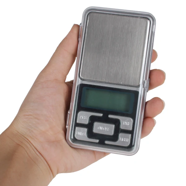 

Portable MH Series 500g / 0.1g Cellphone Mini Pocket Electronic Digital Scale Measuring Tool with Blue Backlight Display