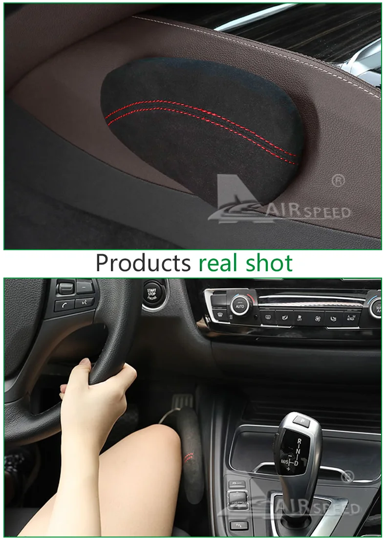 Leather Leg Cushion Knee Pad Thigh Support Pillow Interior Car Accessories for BMW E46 E39 E60 E90 E36 F30 F10 X5 Z4 7 (7)