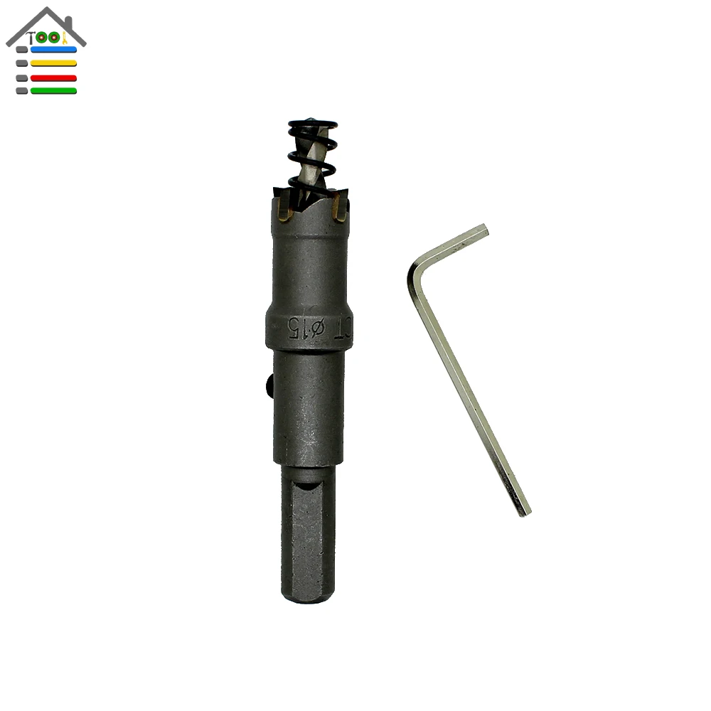 High Quality 15mm Tungsten Carbide Steel Tipped TCT Drill Bit Metal Cutter Hole Saw Metal