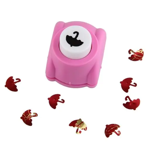 

Kid Child Mini Printing Paper Hand Shaper Scrapbook Tags Cards Craft DIY Punch Cutter Tool (Lovely Umbrella)