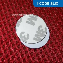 CT25mm RFID Монета бирка RFID ПВХ Toke Ббс ПВХ бирка 13,56 МГц ISO 15693 с I код SLIX чип