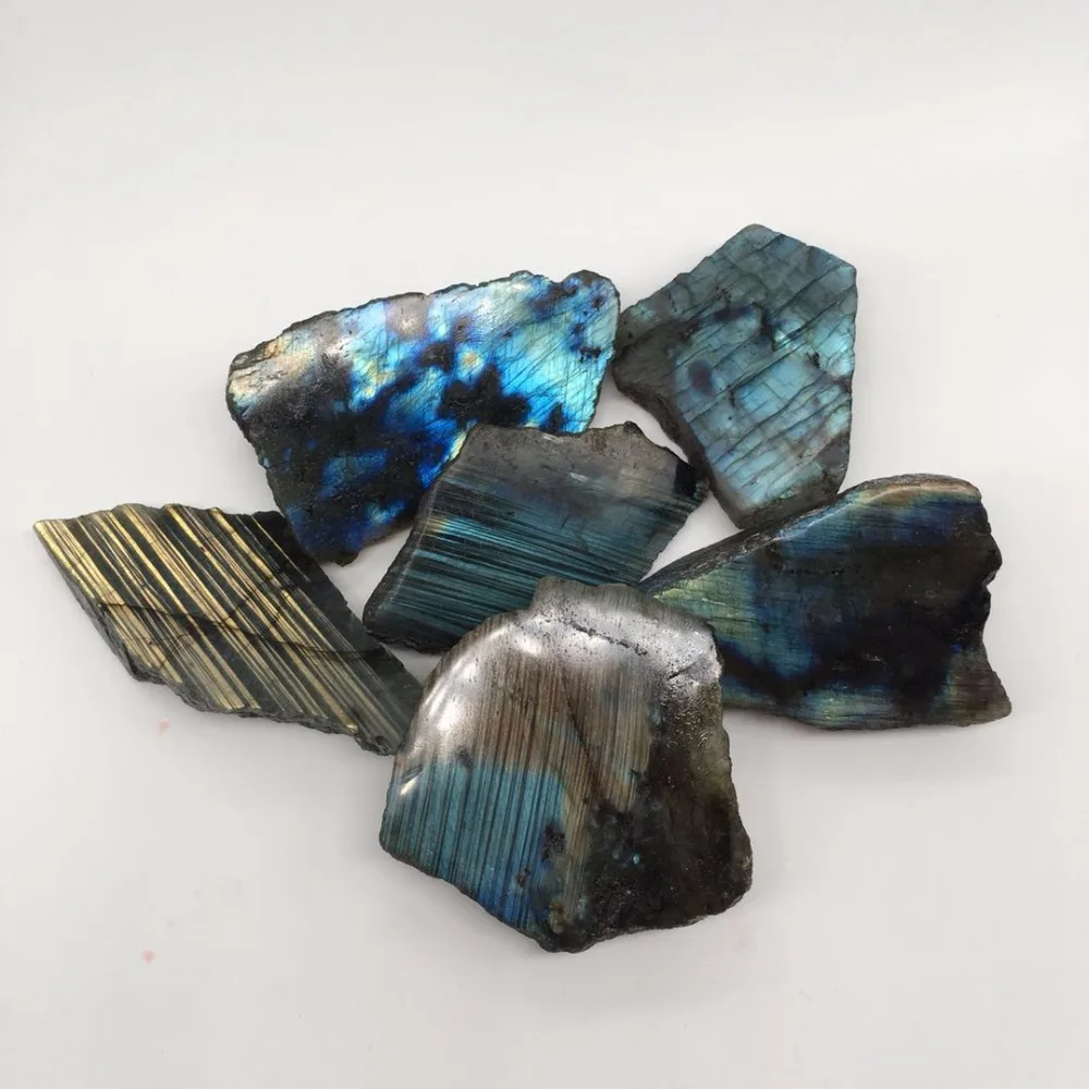 

1pcs High Quality Natural polished Labradorite raw ore crystal stone
