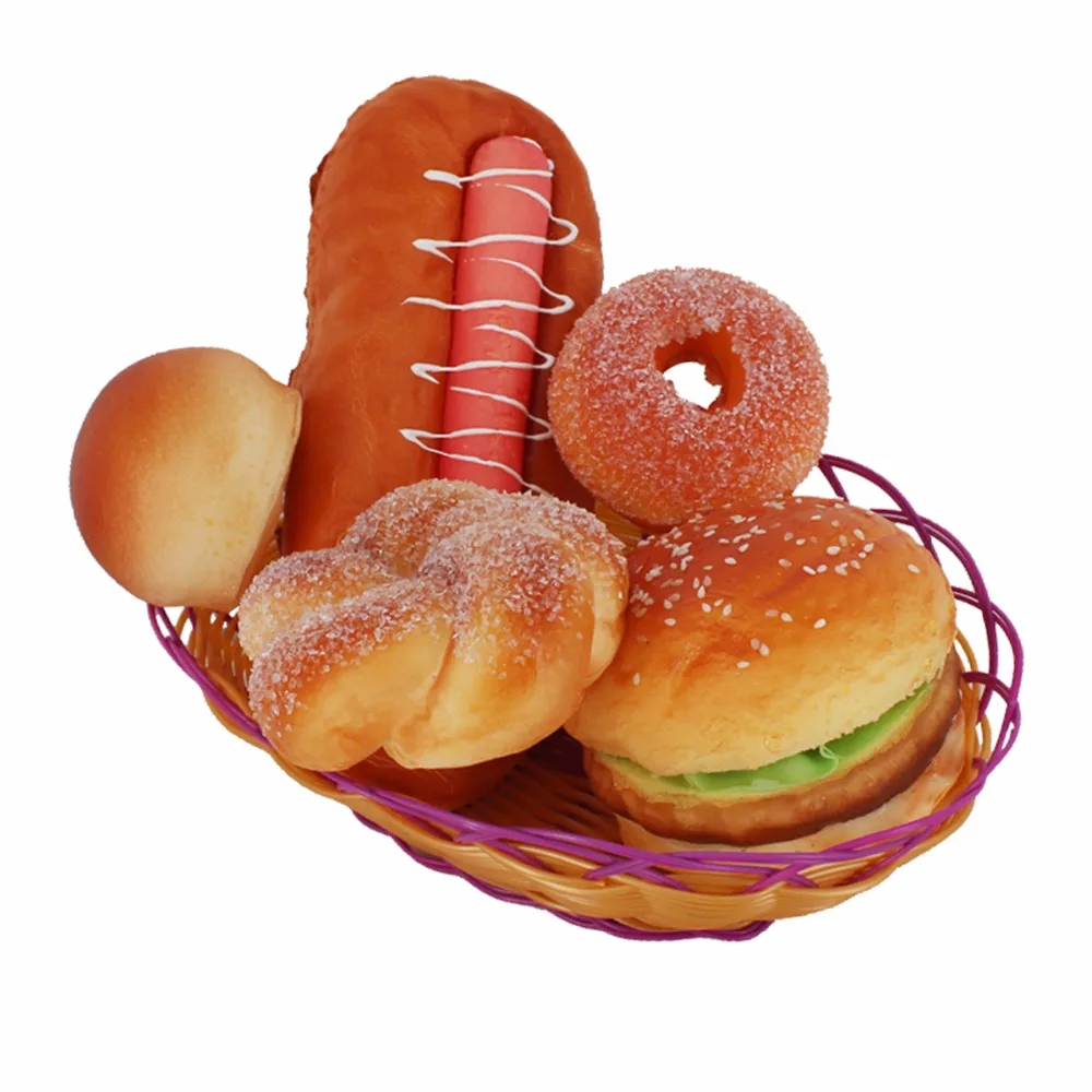 1PCS Miniature Fake Food Bread Flat Back DIY Bakery Bread Room Home