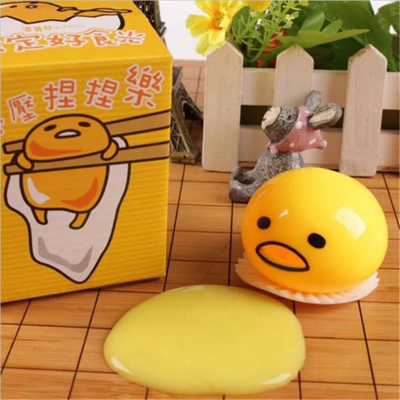 2016 New Practical Jokes Toys Yolk Brother Lazy Egg Good Times Milk Yellow Bag Tweak Happily Vomiting Toy | Игрушки и хобби