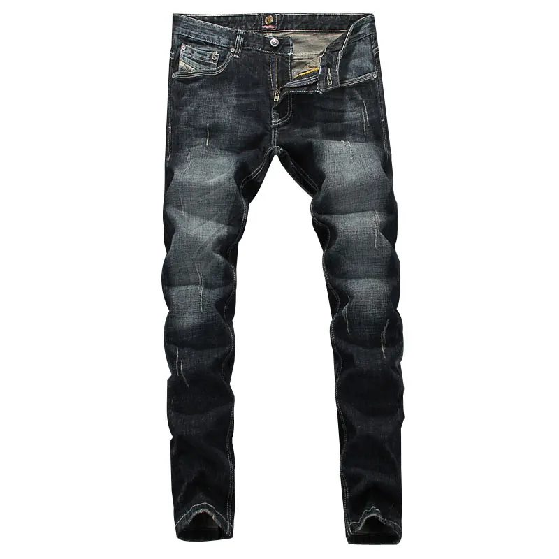 

2019 New Italian Style Fashion Men Jeans High Quality Slim Fit Frayed Hole Ripped Jeans For Men Clothing Denim Biker Jeans Pants