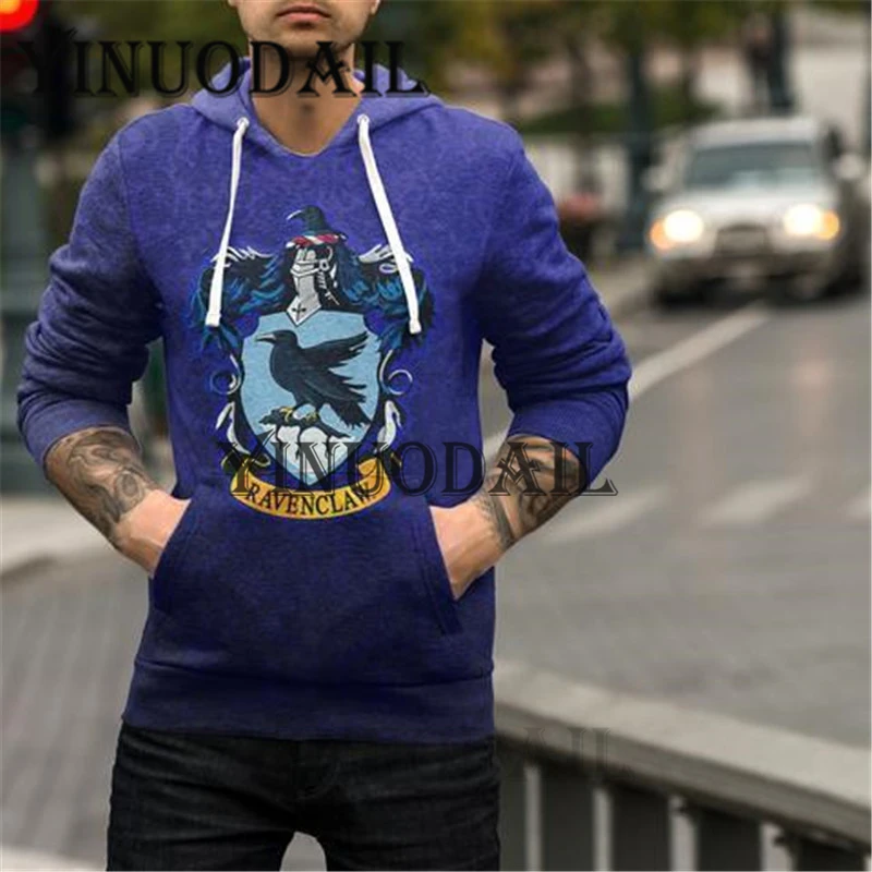 Wizardry 3D Printed Hoodie with Pocket Ravenclaw Gryffindor for Adult Unisex Sweatshirt Costume Hoodies Men Clothes Harri Potter Wizardry 3D Printed Hoodie with Pocket Ravenclaw Gryffindor for Adult Unisex Sweatshirt Costume Hoodies Men Clothes Harri Potter