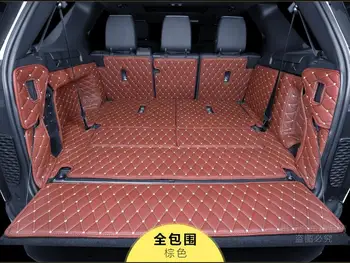 

Full Rear Trunk Tray Liner Cargo Mat Floor Protector foot pad mats for 17 Land Rover Discovery 5 LR5 2017 2018 5/7seats