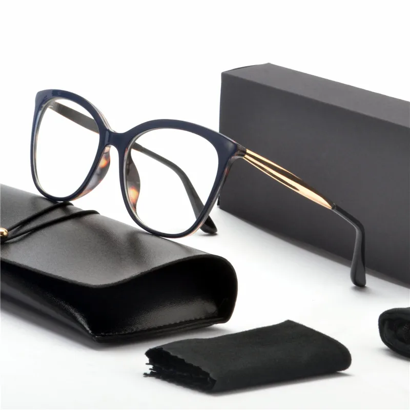 

2019 new Sexy Cat Oversized Glasses Frames Women Transparent Lens Optical Computer Eyeglasses Frames FML