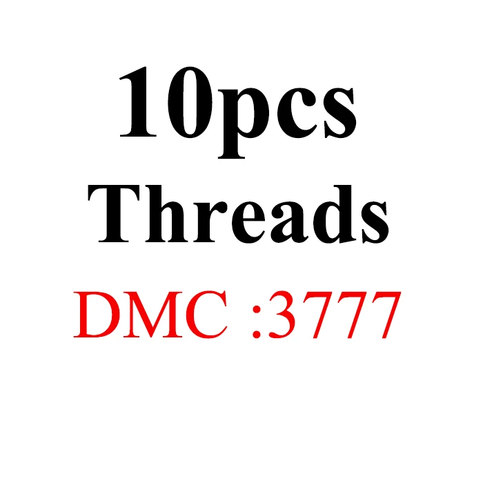Oneroom DMC3740-3787 Multcolor 10 шт./партия 8 м длина нить крестиком Хлопок Шитье, моток пряжи вышивка нить наборы - Цвет: 10pcs-DMC3777
