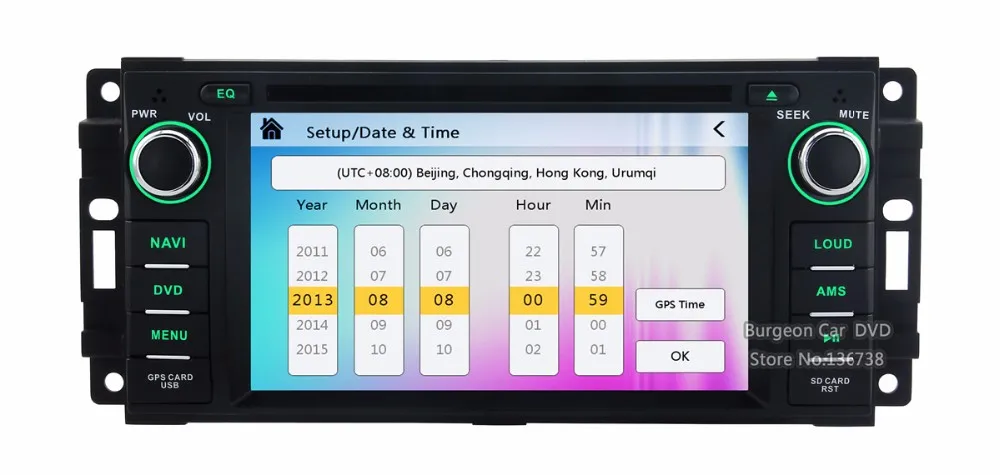 Perfect Touch Screen Car DVD Player For Jeep Commander Grand Cherokee Compass Wrangler Unlimited DODGE Caliber Radio Ipod GPS Navigation 37