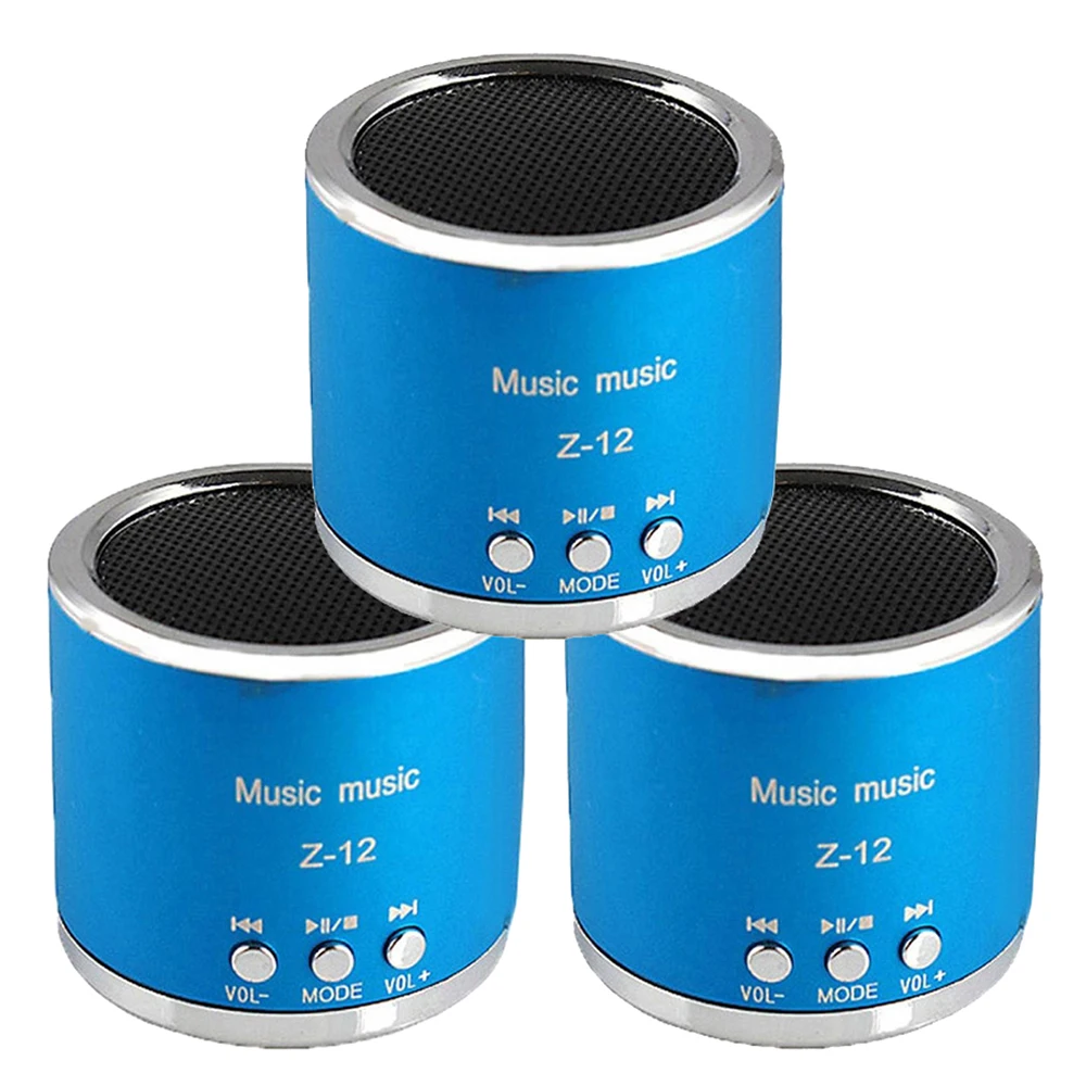 

New Z-12 Mini Loudspeaker Box Portable Audio TF Card Metal Speakers For Mobile Phone MP3 Player
