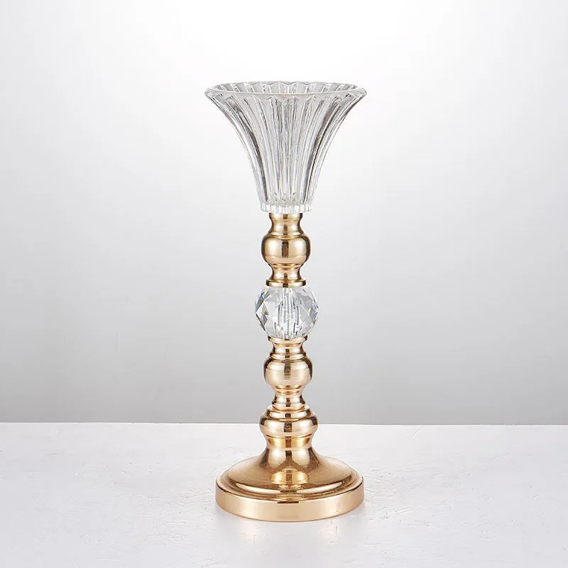 Золотая Настольная Ваза металлический держатель для цветов 40 см стол центральный для свадьбы металлические цветы вазы для свадебного украшения