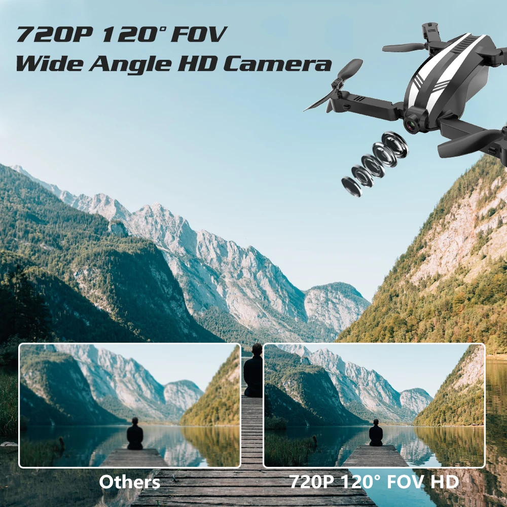 Global Drone SPYDER X Quadrocopter Drones with Camera HD Wide Angle RC Helicopter WIFI FPV Foldable Quadcopter Mini