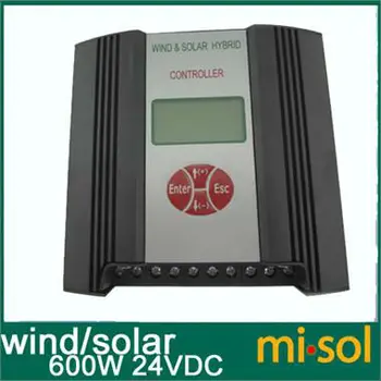 

24VDC input 600W Hybrid Wind Solar Charge Controller , Wind regulator