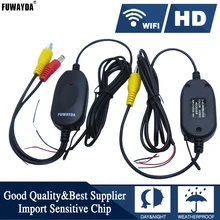 FUWAYDA Fotocamera Backup Wireless RCA Video Trasmettitore e Ricevitore Kit Per Auto di Retrovisione Macchina Fotografica d’inversione e TFT Parcheggio Monitor