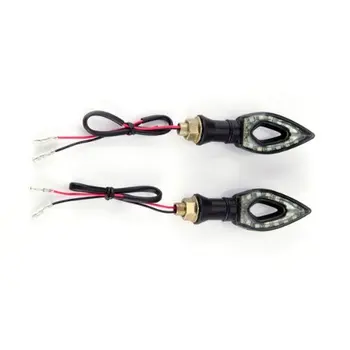 

TOYL 2 * 12 LED SMD Flashing Lights Bulb Indicator Light Amber 12V for Moto