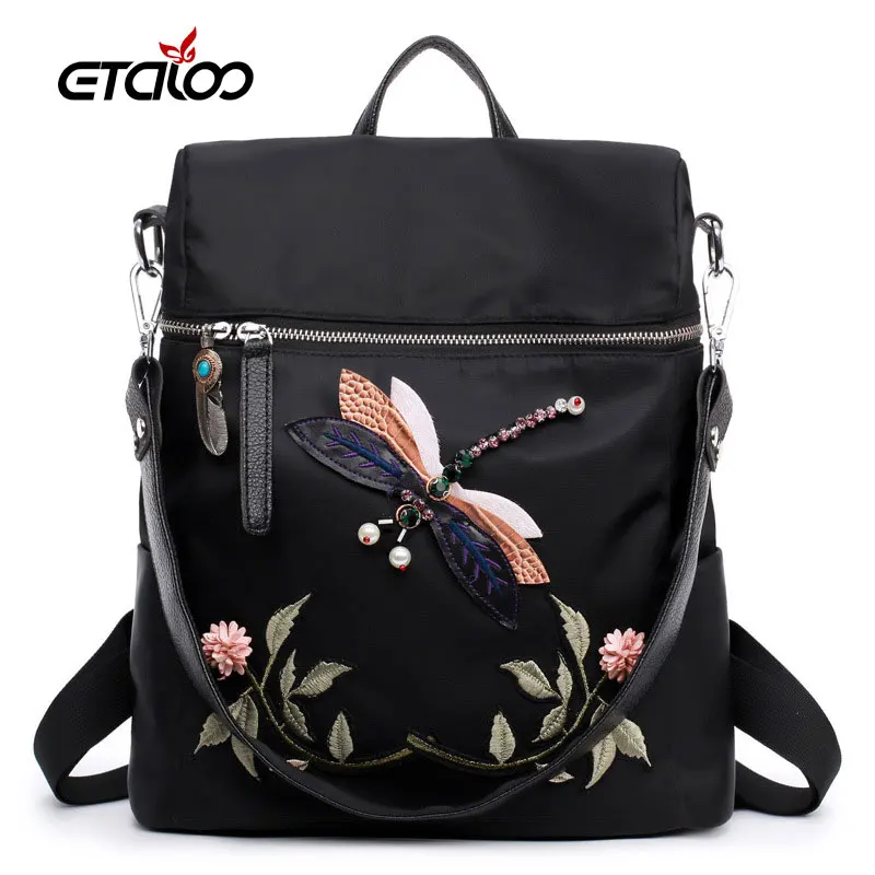

2017 women backpack new bags Korean fashion embroidered backpack tide student bag travel