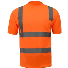 Светоотражающие футболка Велоспорт предупреждения безопасности движения светоотражающие одежда