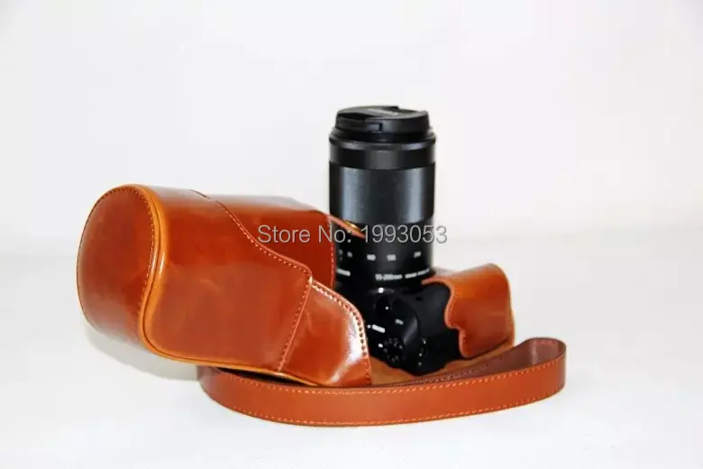 Чехол из искусственной кожи для камеры Canon EOS M3 EOSM3, Ретро Винтажный чехол для камеры с ремешком
