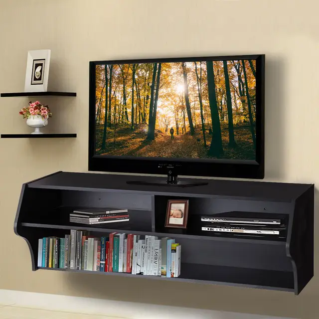 Giantex 48 5 Wall Mounted Audio Video Tv Stands Modern Console Giantex 48 5 Wall Mounted Audio Video Tv Stands Modern Console Living Room Furniture With