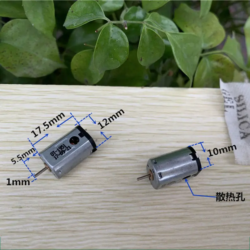 

FK-N21 Micro Mini N21 HM Motor 3V 5V 6V 51000RPM High Speed Strong NdFeB Magnetic Carbon Brush Motor DIY RC Drone Toy Model