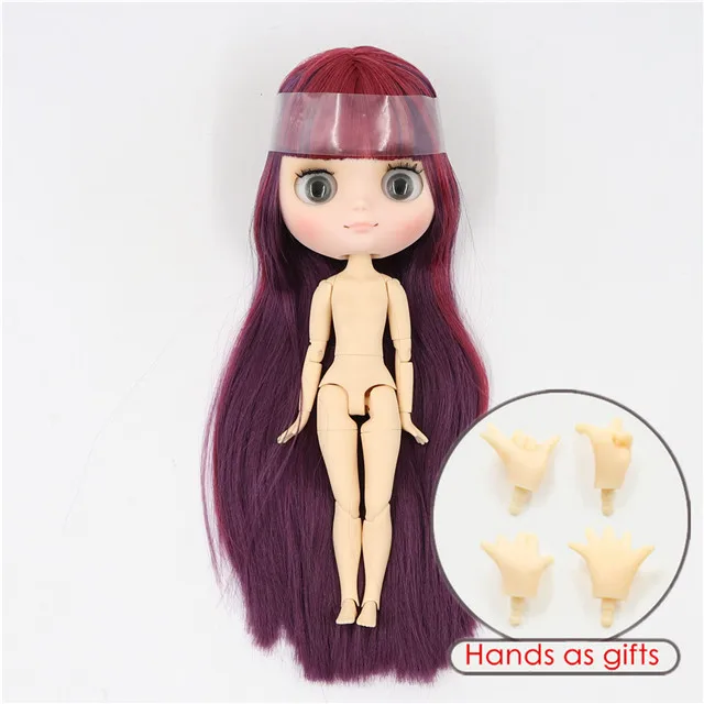 Фабрика blyth middie кукла 1/8 bjd 20 см матовое лицо шарнирное тело милая игрушка подарок для девочки - Цвет: matte face A