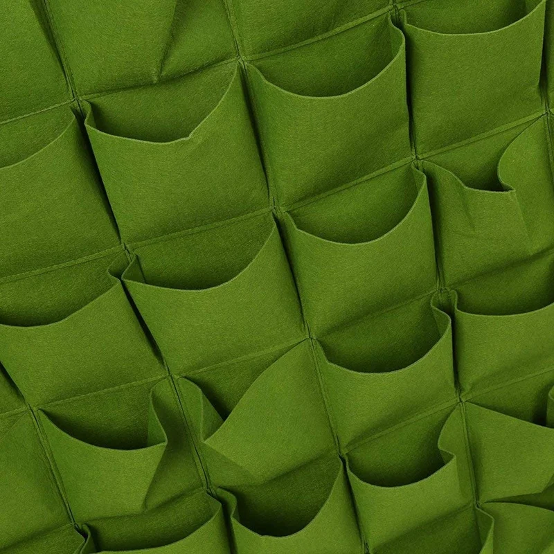 36 карманные посадочные сумки настенные Висячие садовые цветочные горшки для помещений вертикальные зеленые посадочные сумки(зеленые