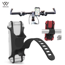 Universal Bike Phone Holder Bicycle Handlebar Stroller Mount For 4-6 Inch Cell Phone Adjustable Silicone Handlebar Motorcycle