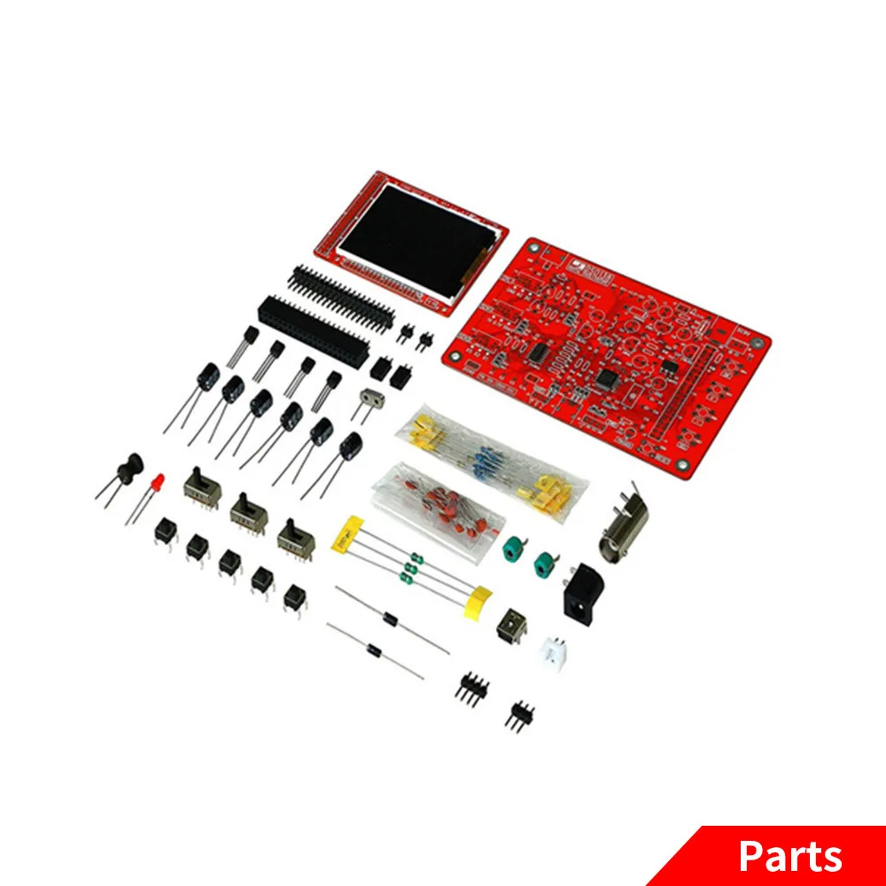 YIMAKER DSO138 2," цифровой осциллограф tft комплект diy части ручной для DIY Kit - Цвет: Parts