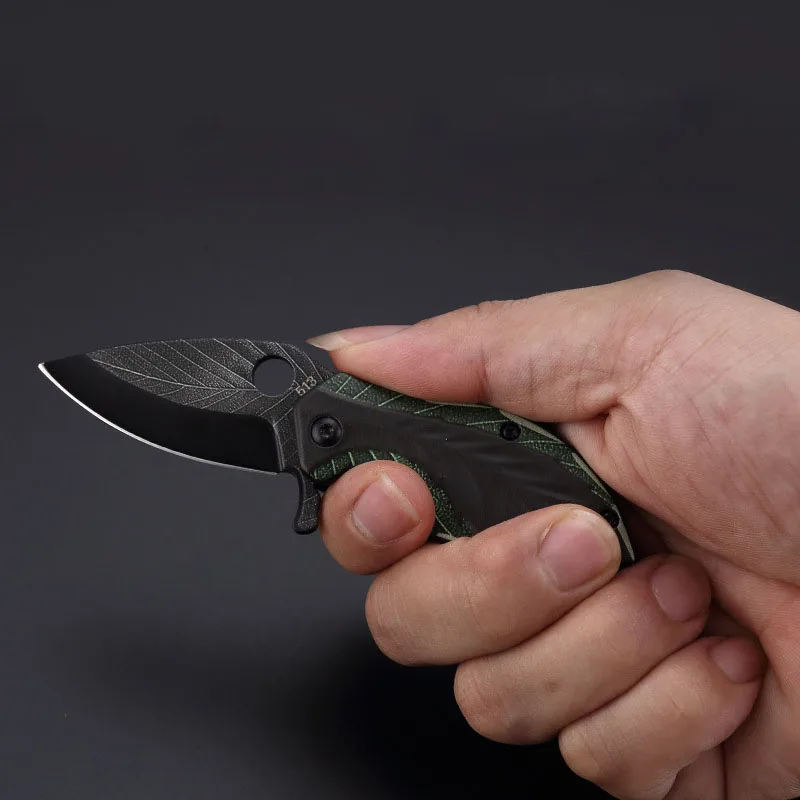 440ステンレス鋼折りたたみ葉ナイフ多機能ナイフ屋外キャンプ切削工具3d印刷技術ドロップシッピング Self Defense Supplies Aliexpress