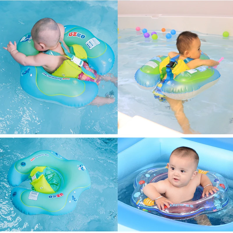 

New Baby Swim Ring Inflatable Infant Armpit Floating Kids Swimming Pool Accessories Circle Bathing Inflatable Double Raft Rings