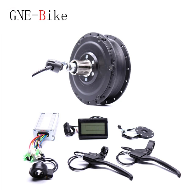 

GNE 48v500W Rear Cassette Electric Bike Conversion Kit Brushless Hub Motors With Ebike System
