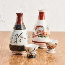 Японская бутылка для сакэ ручной работы, диспенсер для вина, ликер, белый бокал для вина, набор бытовой высокотемпературной кремической барной посуды, winebowl
