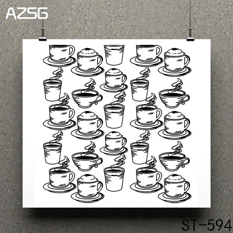 

AZSG Friends, a cup of coffee Clear Stamps/seal for DIY Scrapbooking/Card Making/Photo Album Decoration Supplies