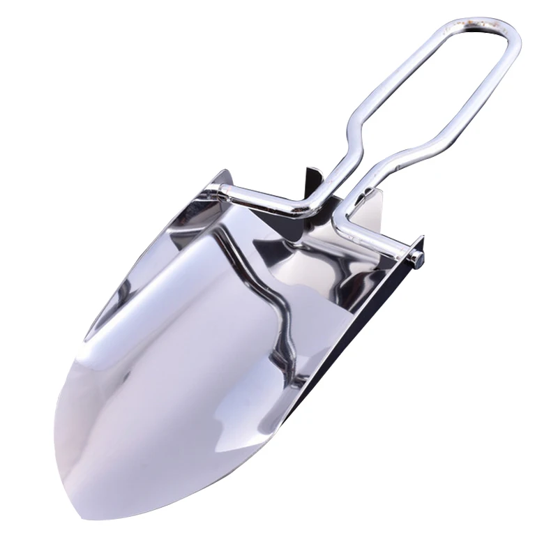 

1Piece Stainless Steel Folding Gardening Shovel Spade Multifunctional Shovel 23cm Portable Garden Planting Transplanting Tool