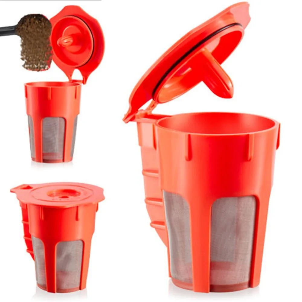 

Reusable Coffee Filters Replacement Refillable Steel Mesh Baskets Safe Coffee Tea Tools