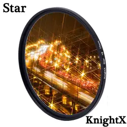 KnightX Star Line фильтр объектива камеры 6x 8x для canon sony nikon 500d 1300d 400d 18-200 60d 18-135 dslr 52 мм 55 мм 58 мм 67 мм 77 мм