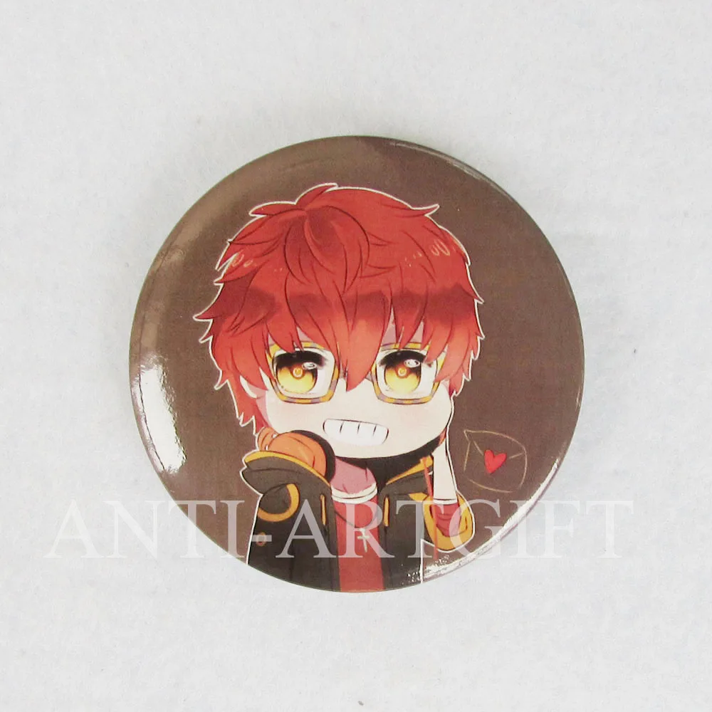 

Custom design offset printing carton button badges brown cool boy high quality 50mm tinplate pins cheap price