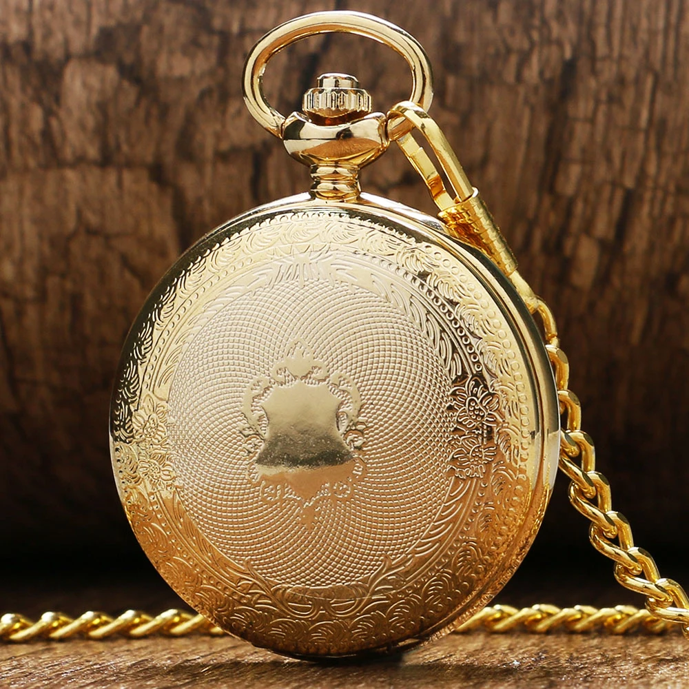 2018 Retro Golden Case Skeleton Vintage Black Roman Number Flower Dial Men Mechanical Pocket Watch With Chain for Luxury Gifts 2018 Retro Golden Case Skeleton Vintage Black Roman Number Flower Dial Men Mechanical Pocket Watch With Chain for Luxury Gifts