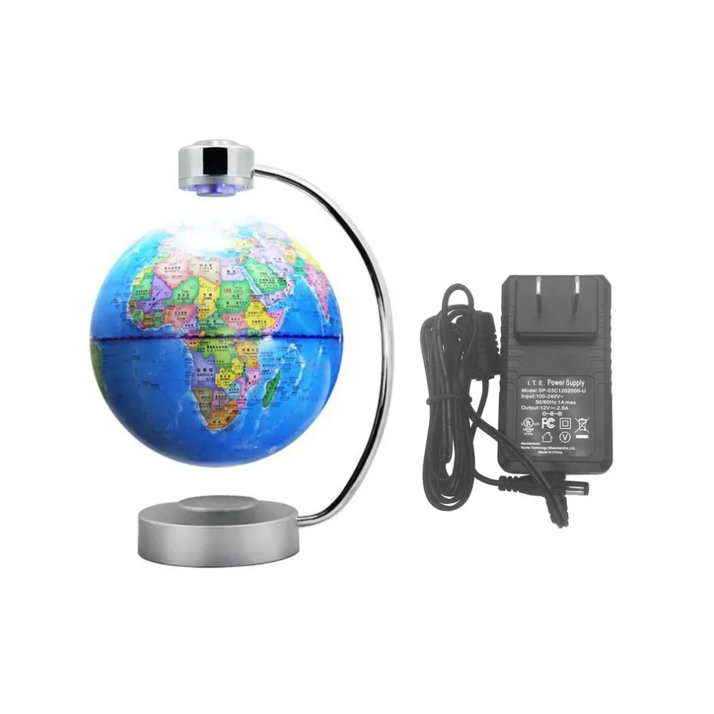 

8 Inch Magnetic Levitation Globe With LED Light Electronic Floating constellation Home Bedroom Study Room AU Plug