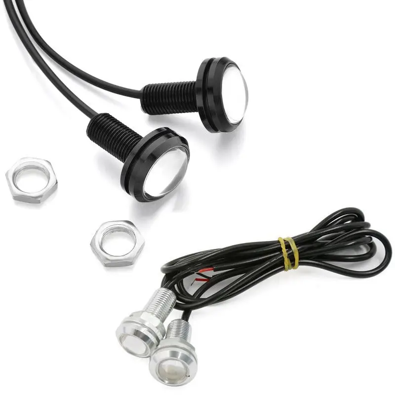 2X 9W Eagle Eye Lamp LED DRL Fog Daytime Running Car Tail Light 18MM