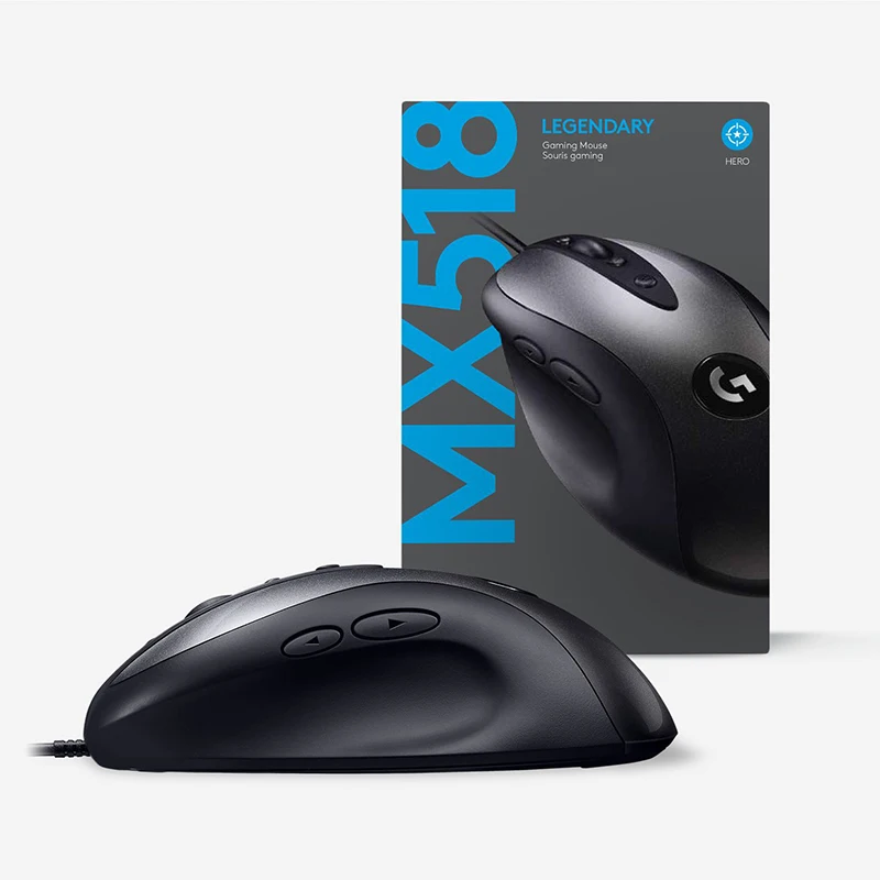 Мышь Logitech MX518 компьютерная легендарная классическая игровая мышь для ПК с