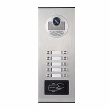 SmartYIBA-cámara de vídeo para puerta de apartamento, timbre IR de visión nocturna, 1000 TVL, exterior, intercomunicador de construcción, soporte RFID, 10 unidades