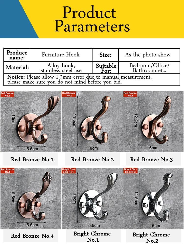 Крючок из NAIERDI сплава, база из нержавеющей стали, винтажная бронзовая ткань, крючок, вешалки, настенный крючок, пальто, сумка, шляпа, подвесные крючки для ванной комнаты