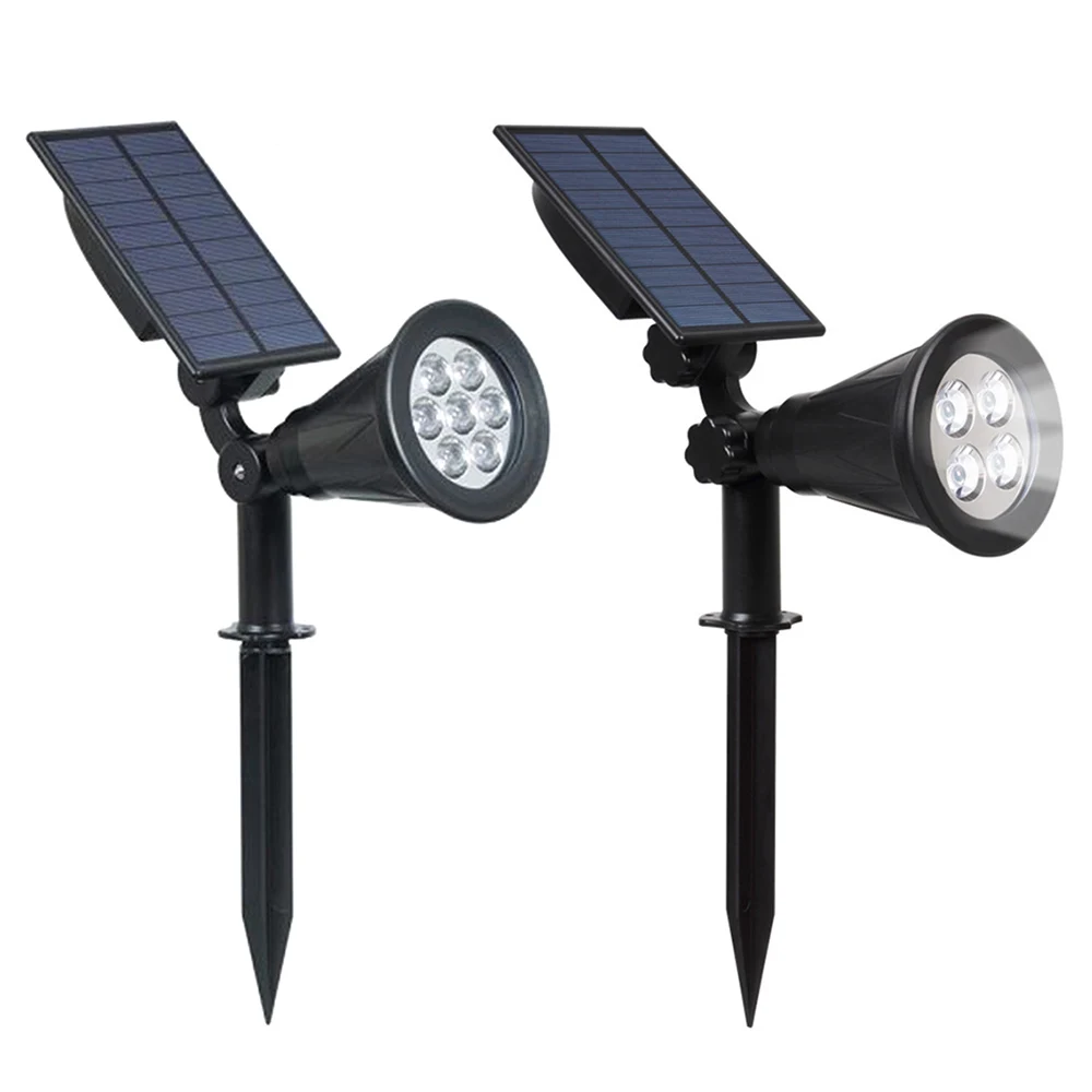 

Solar Powered 4/7 LED Lamp Adjustable Solar Spotlight In-Ground IP65 Waterproof Landscape Wall Light Outdoor Lighting