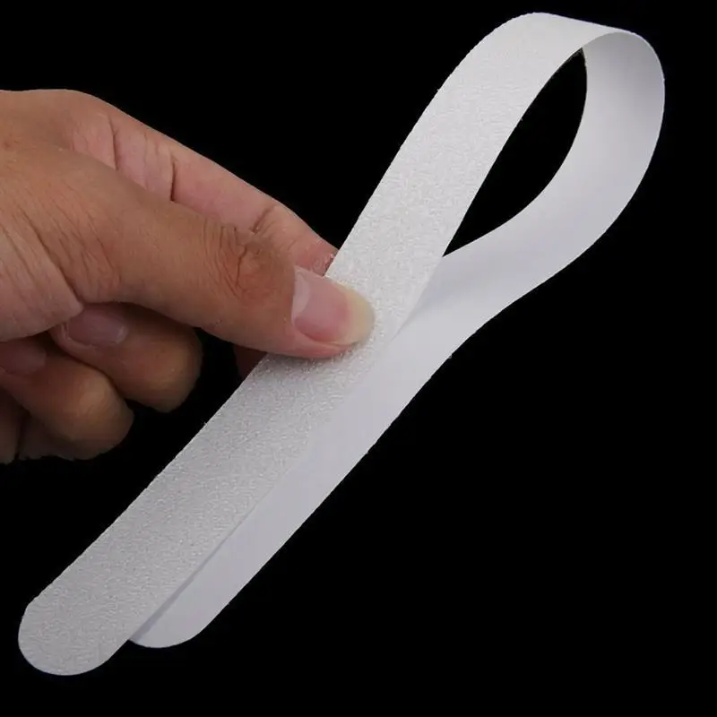 

New 12pcs Anti Slip Bath Grip Stickers Non Slip Shower Strips Flooring Safety Tape Mat Pad 38x2cm(White)