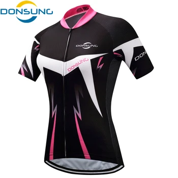 

DONSUNG Summer Short Sleeves Cycling Jerseys Women Breathable Outdoor Sports Wear Bike Clothes Ciclismo Feminino Cycling Jersey