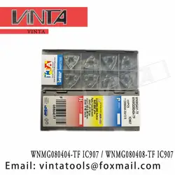 Бесплатная доставка Высокое качество WNMG080404-TF IC907/WNMG080408-TF IC907 cnc карбида обращаясь вставками