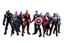 Disney Marvel The Avengers super hero Captain America Civil Clint Iron Man Tony Stark Cartoon Toy PVC Action Figure Model Gift halloween toy gift marvel avengers action figure collection 27cm pa captain america model doll movable decorations