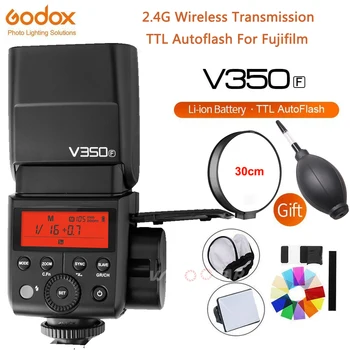 

In Stock Godox V350F TTL HSS 1/8000s Speedlite Flash with Built-in 2000mAh Li-ion Battery for Fuji GFX50S X-Pro2 T20 X-A3 X100F